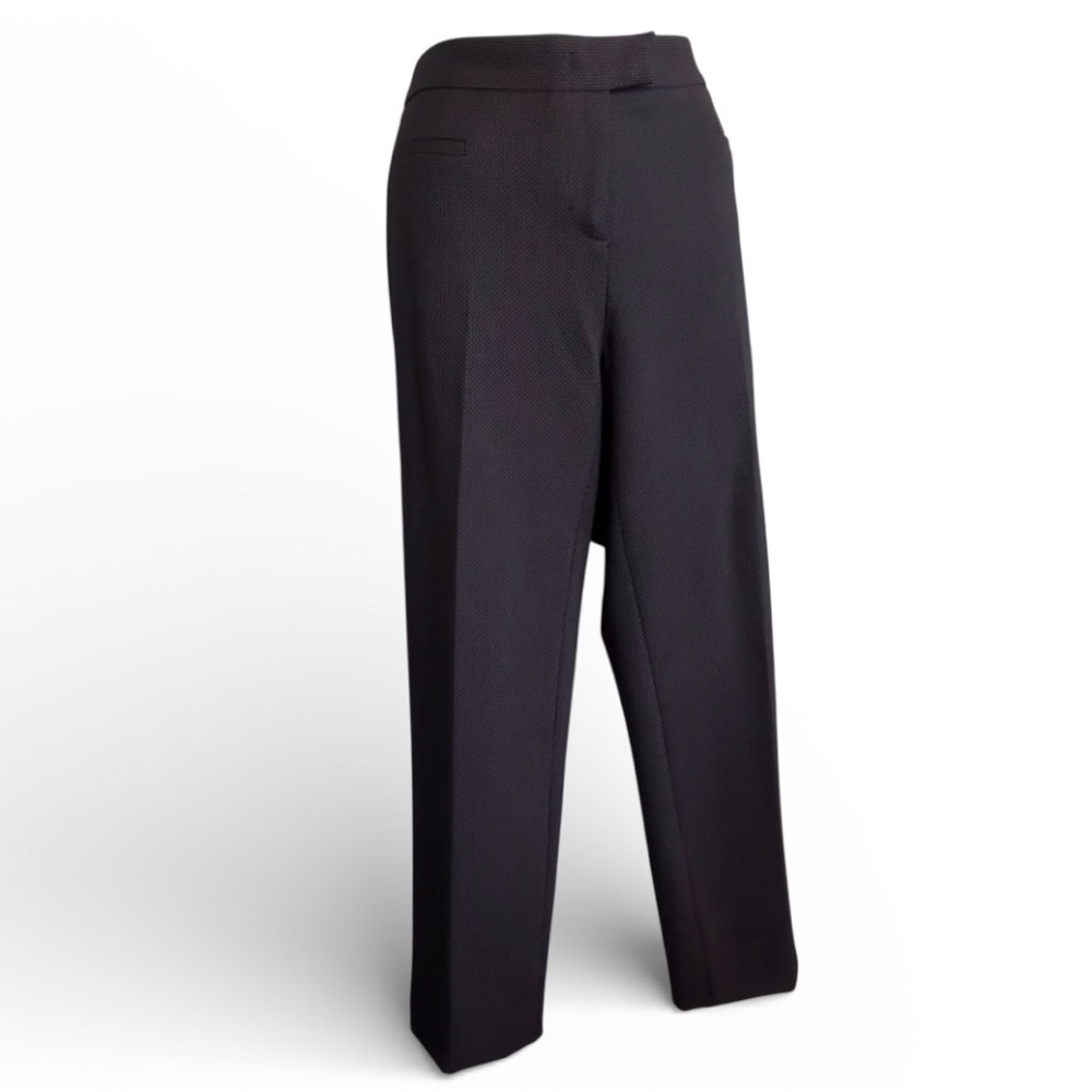 GERARD DAREL Paris Elegant brown cropped slacks, front zip, pockets. 44